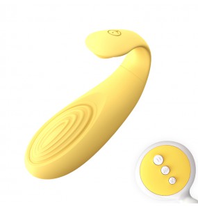 XIUXIUDA - ZhenZhen Bullet Wireless Remote Wearable Vibrator (Chargeable - Yellow)
